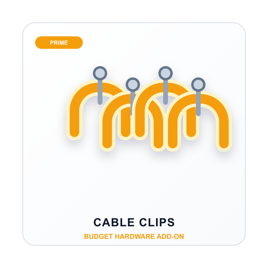 Cable Clips 10mm (10-pack)