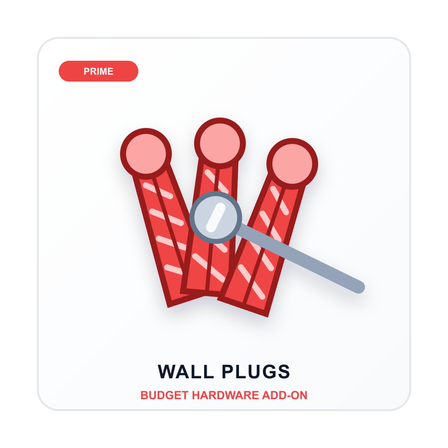Plastic Wall Plug 6mm (10-pack)