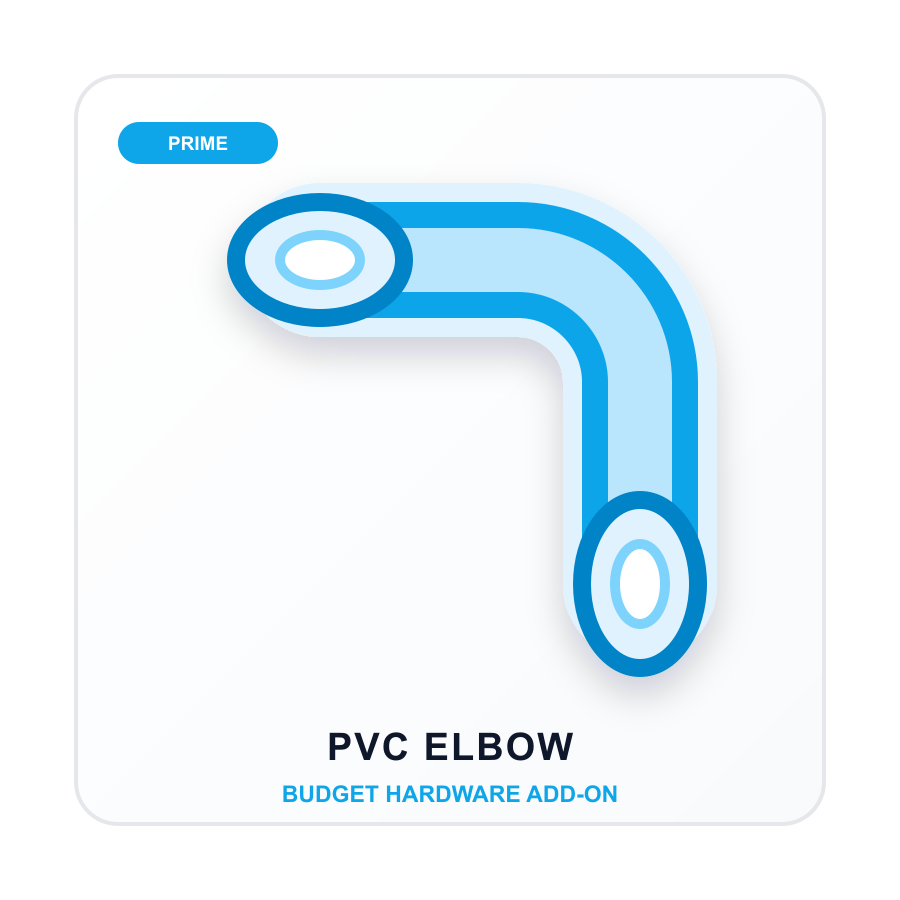 PVC Elbow 1/2 inch