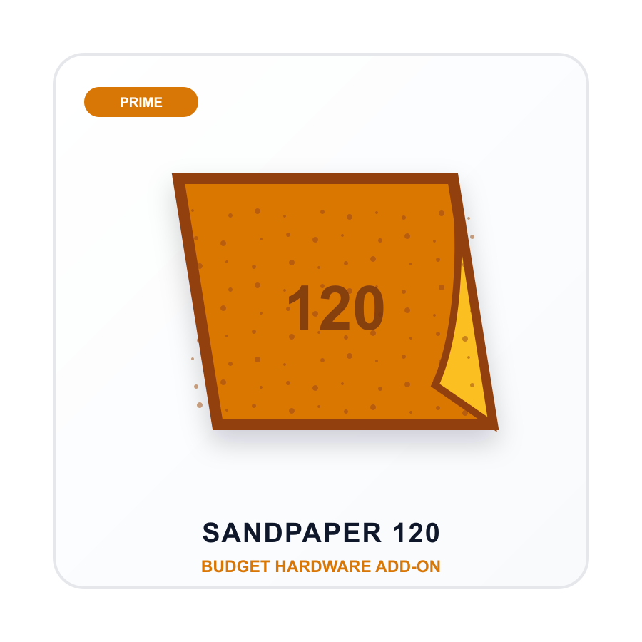 Sandpaper Sheet 120 Grit